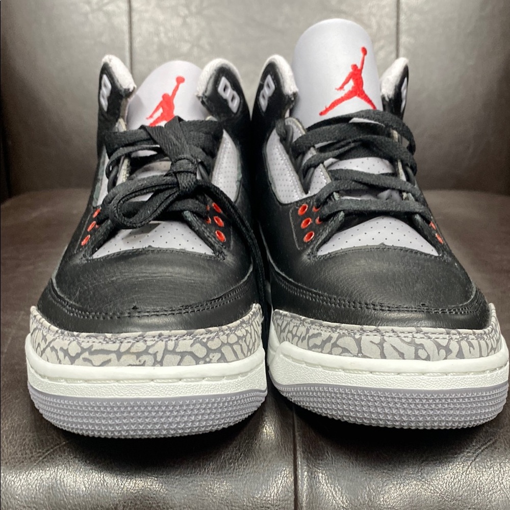 Jordan 3 Retro Black Cement Nike Sneakers.           Size 10.5 (No Box) - Picture 2 of 7
